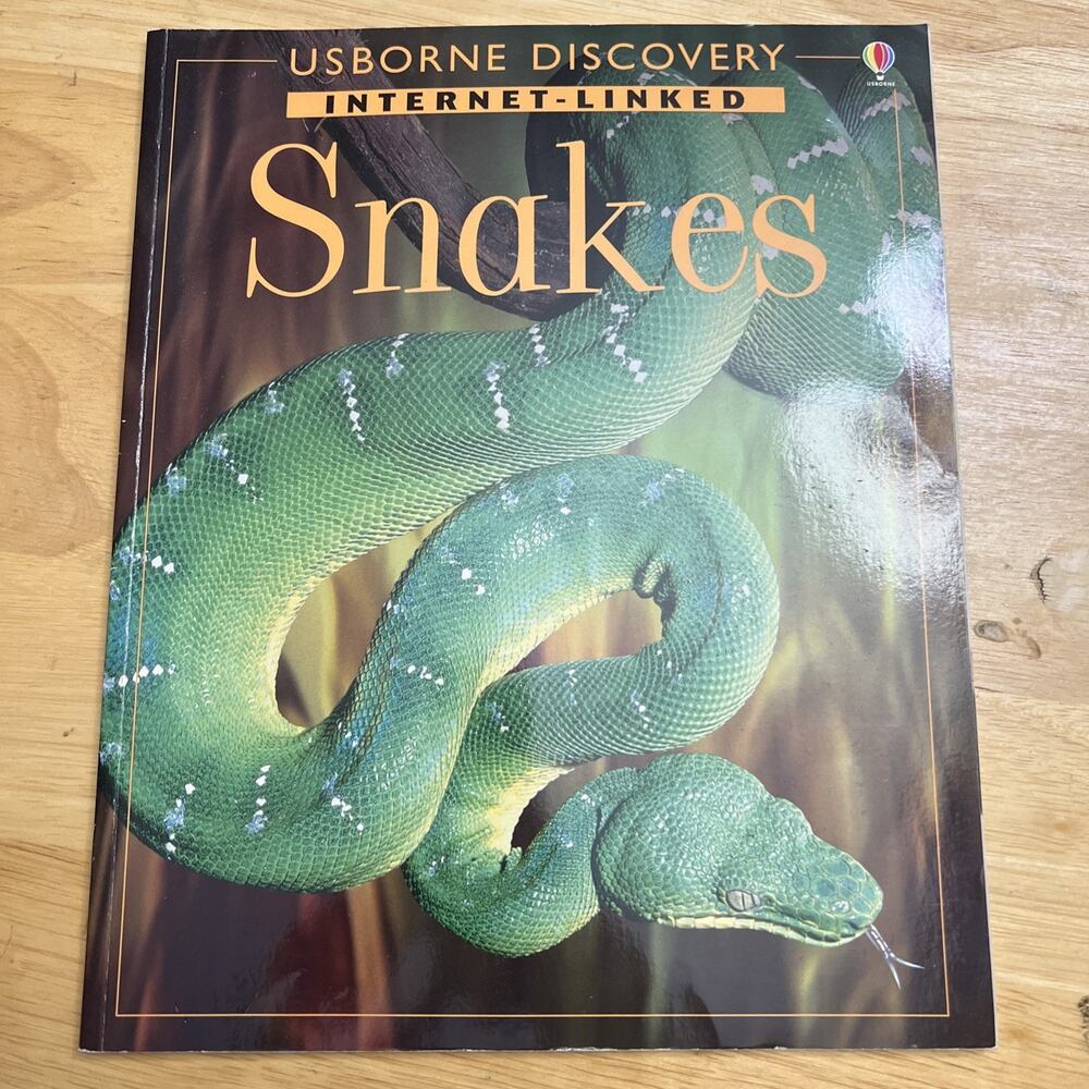 Snakes By Herbert Spencer Zim Usborne Discover Educational Paperback Book 2001